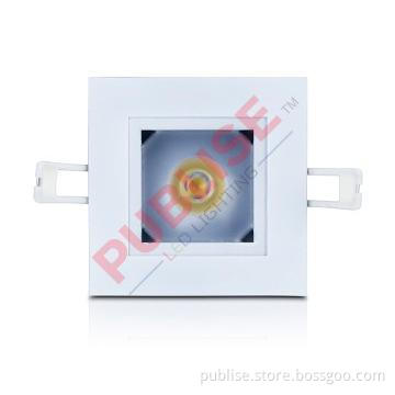 Patented Square Rotatable Dimmable LED downlights with CREE COB